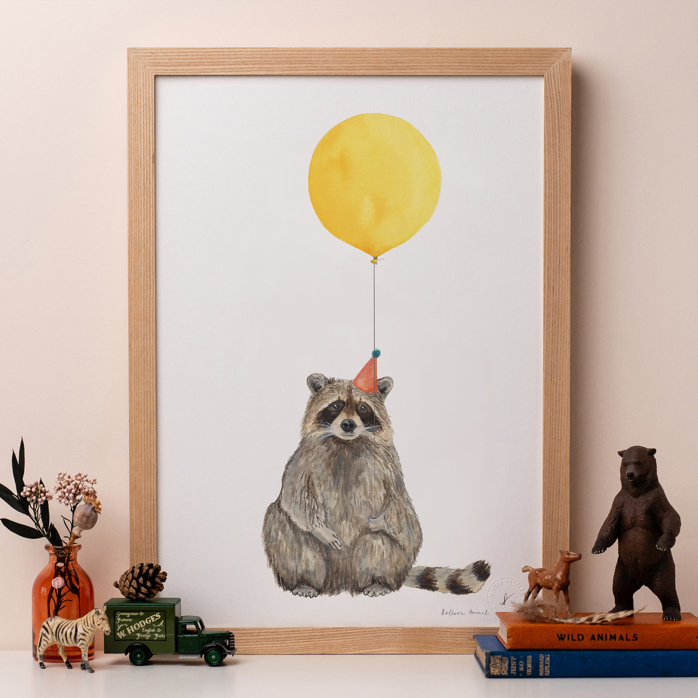Balloon Animal Print - Raccoon