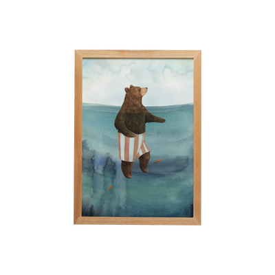 Floating Bear Print