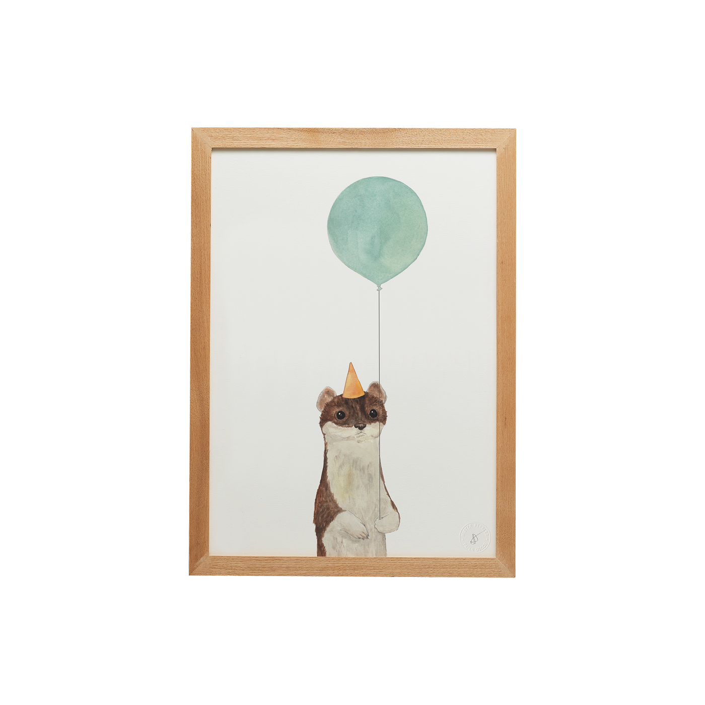 Balloon Animal Weasel Print Framed