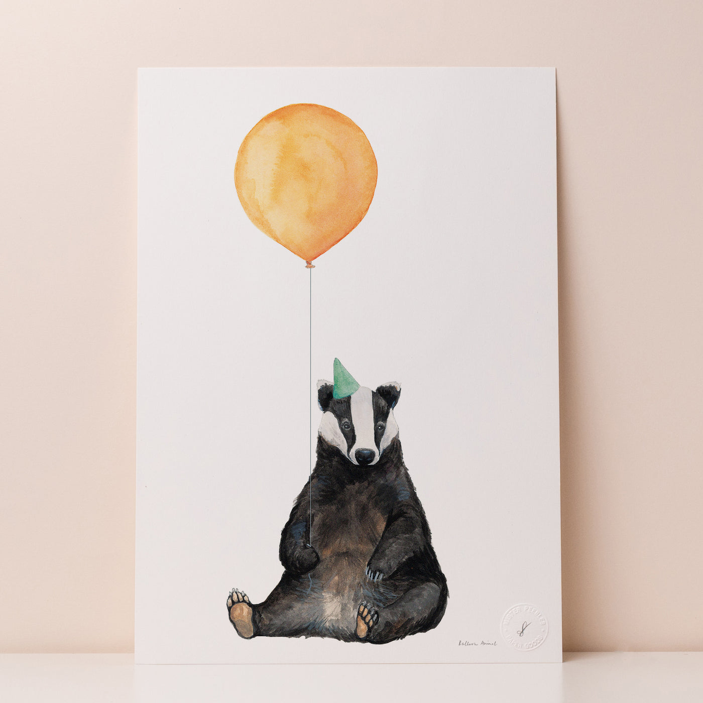 Balloon Animal Print - Badger