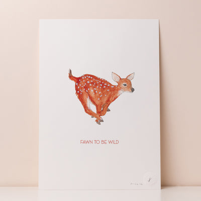 Fawn to be Wild Print