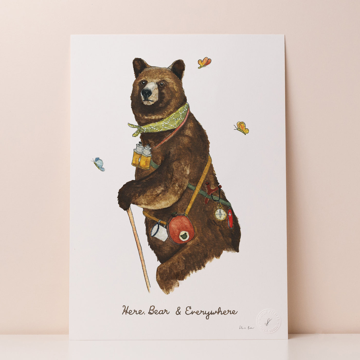 Here Bear and Everywhere Print
