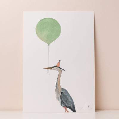 Balloon Animal Print - Heron