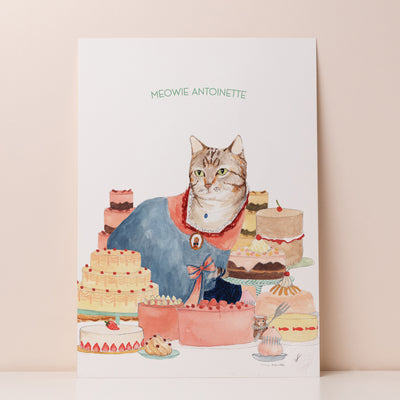 Meowie Antionette Print