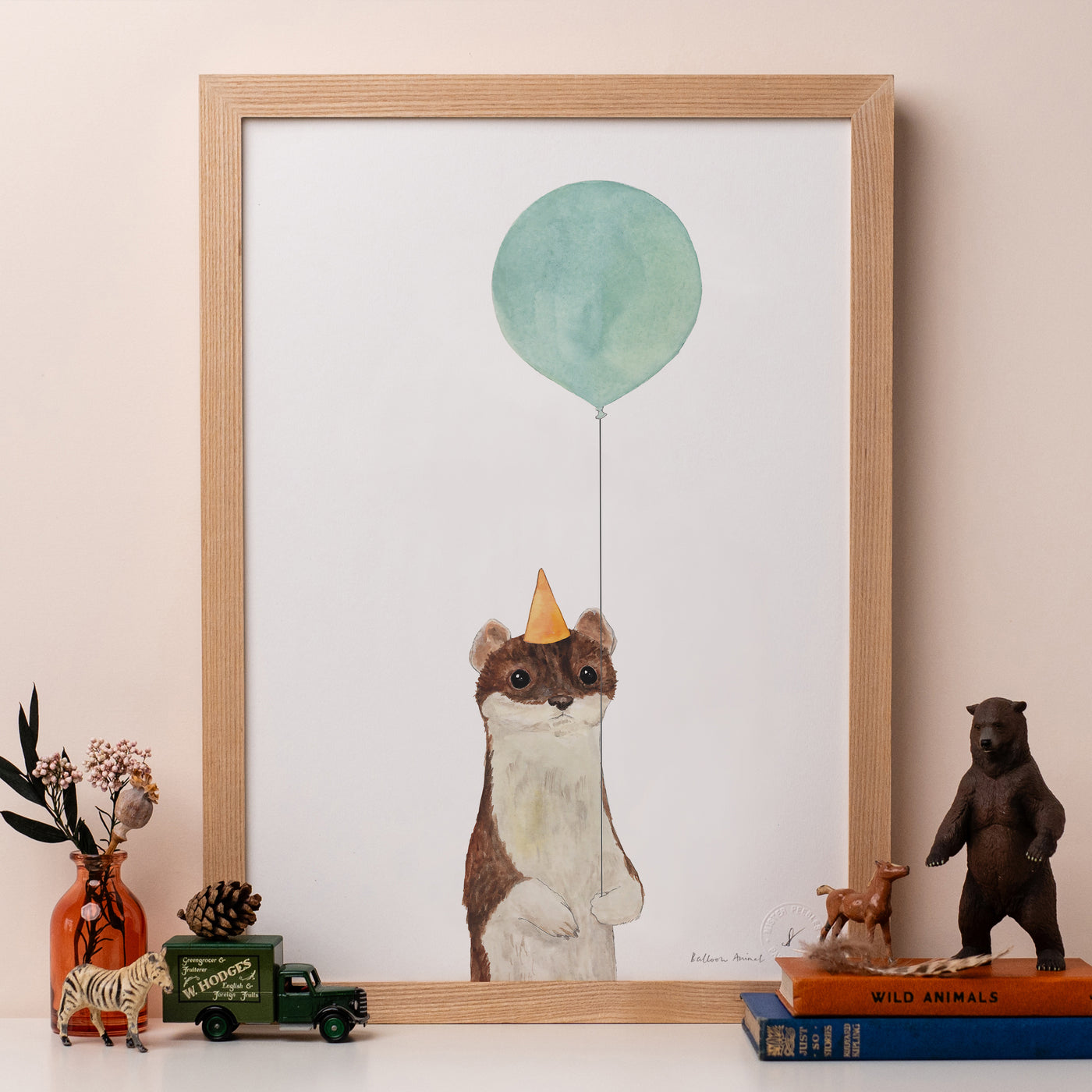 Balloon Animal Print - Weasel