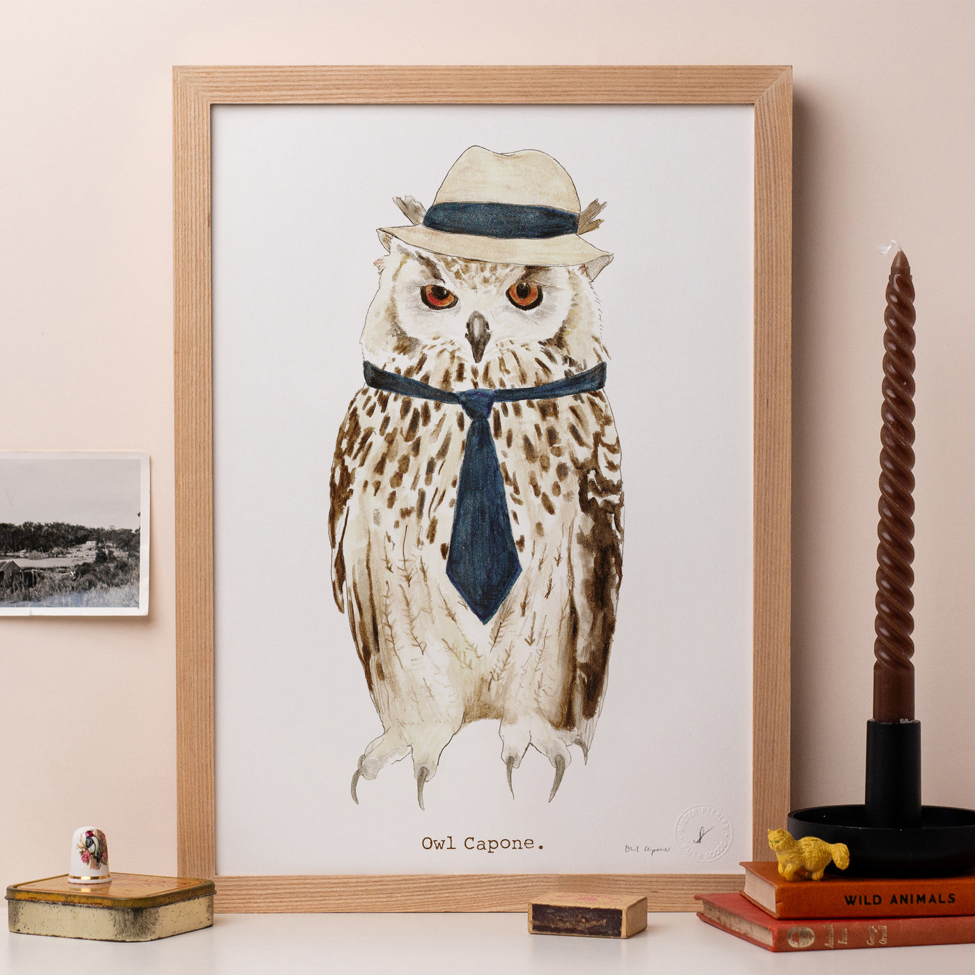 Owl Capone Print