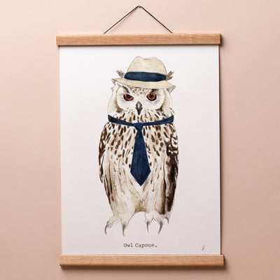 Owl Capone Print