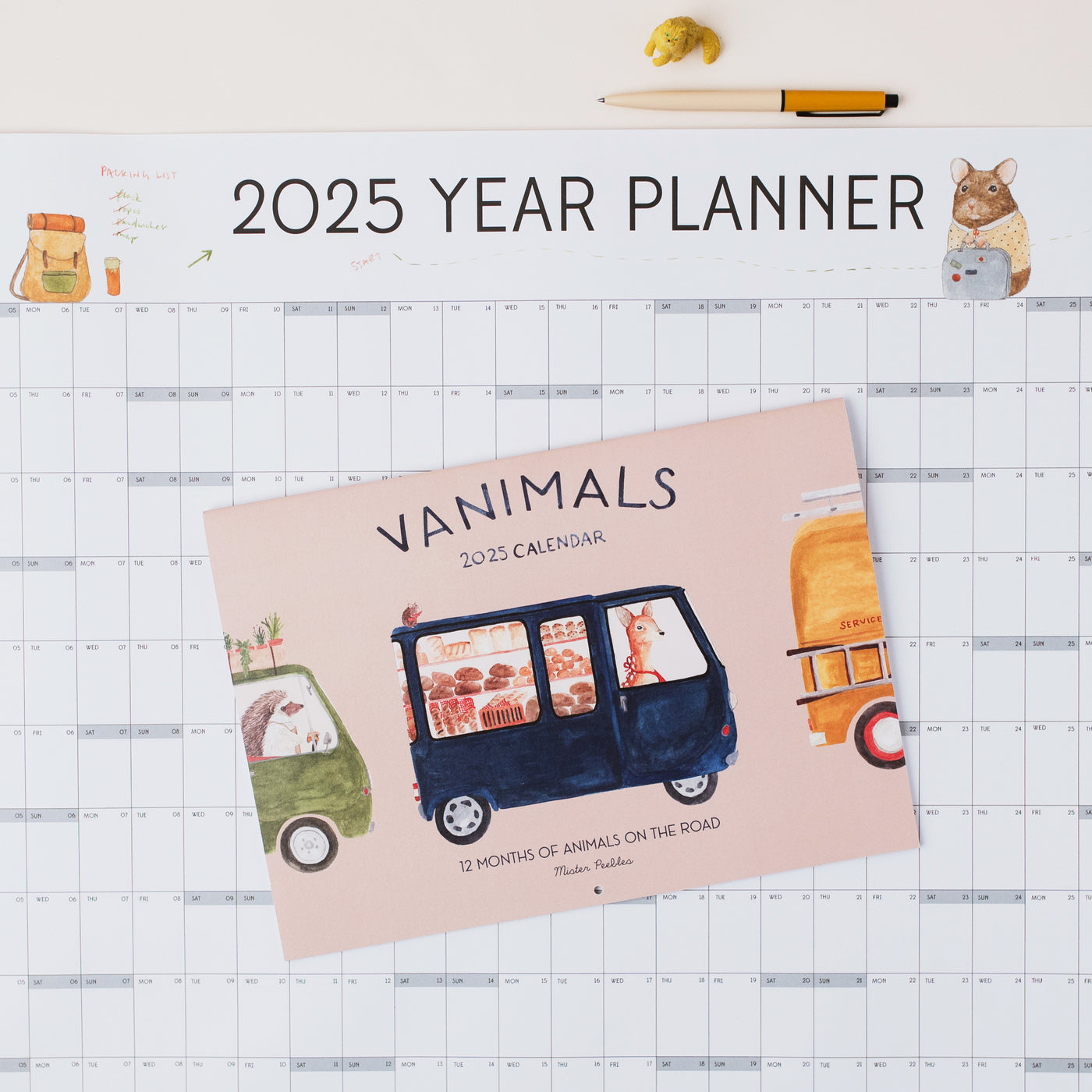 2025 Wall Calendar and Planner Bundles