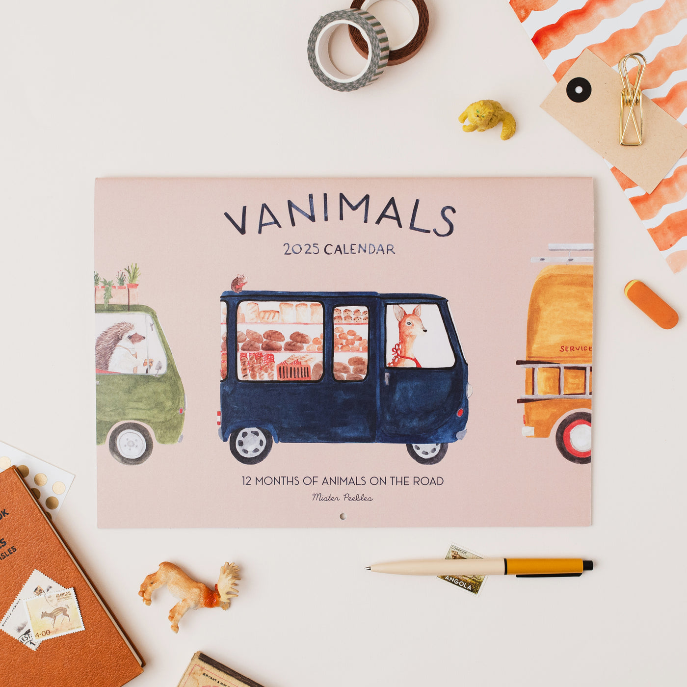 2025 Vanimals Wall Calendar