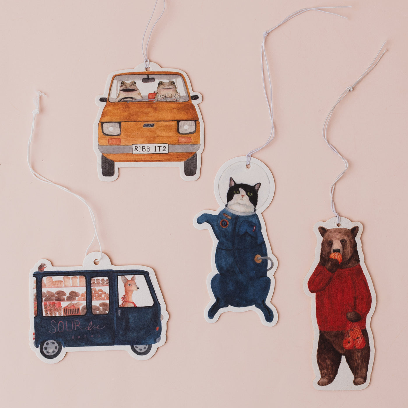 Apple Space Cat Air Freshener