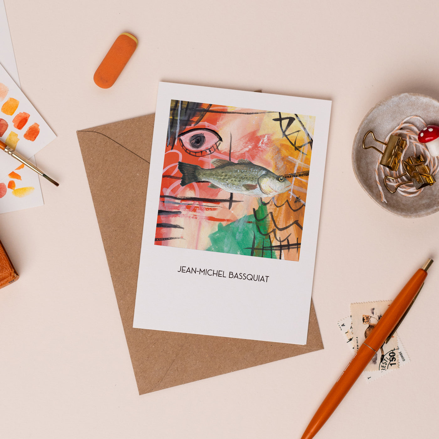 Art Fish - Bassquiat Card