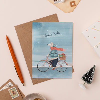 Icicle Ride Christmas Card