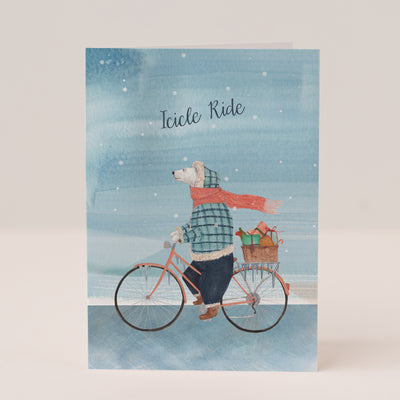 Icicle Ride Christmas Card