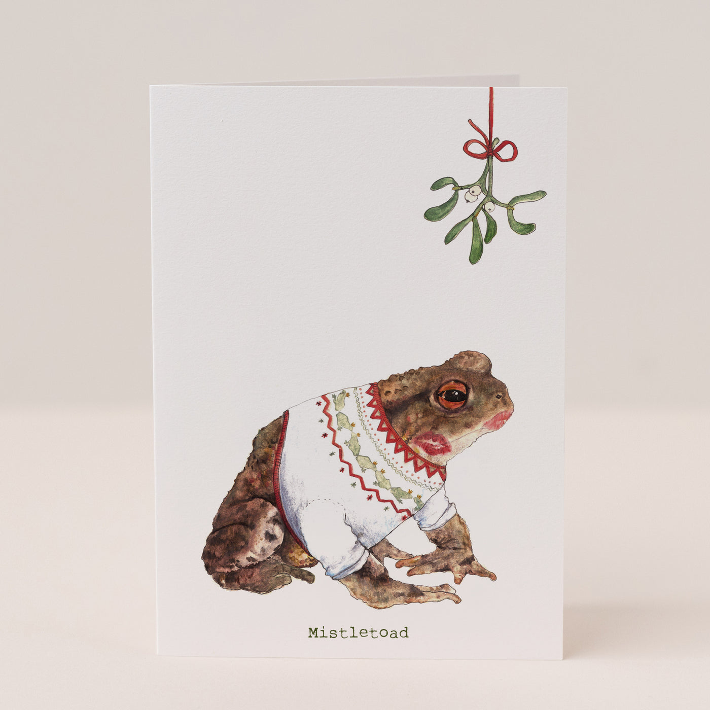 Mistle Toad Christmas Card