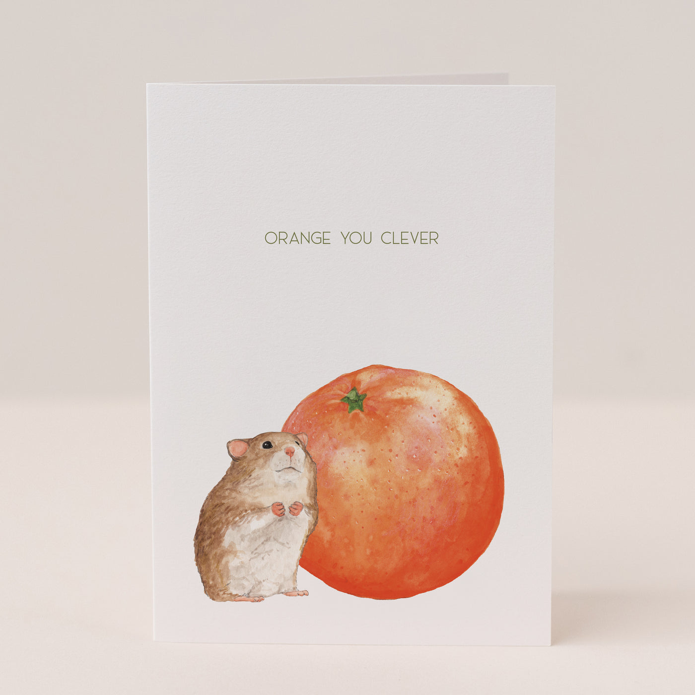 Orange You Clever Card