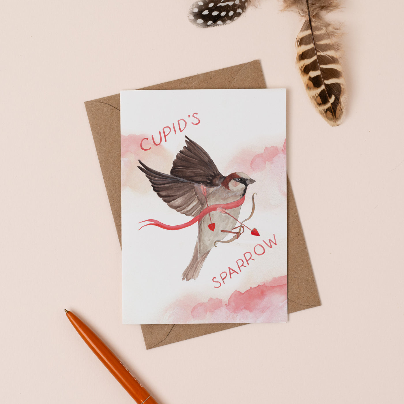 Cupid's Sparrow Card