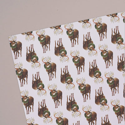 Christmas Deer Gift Wrap