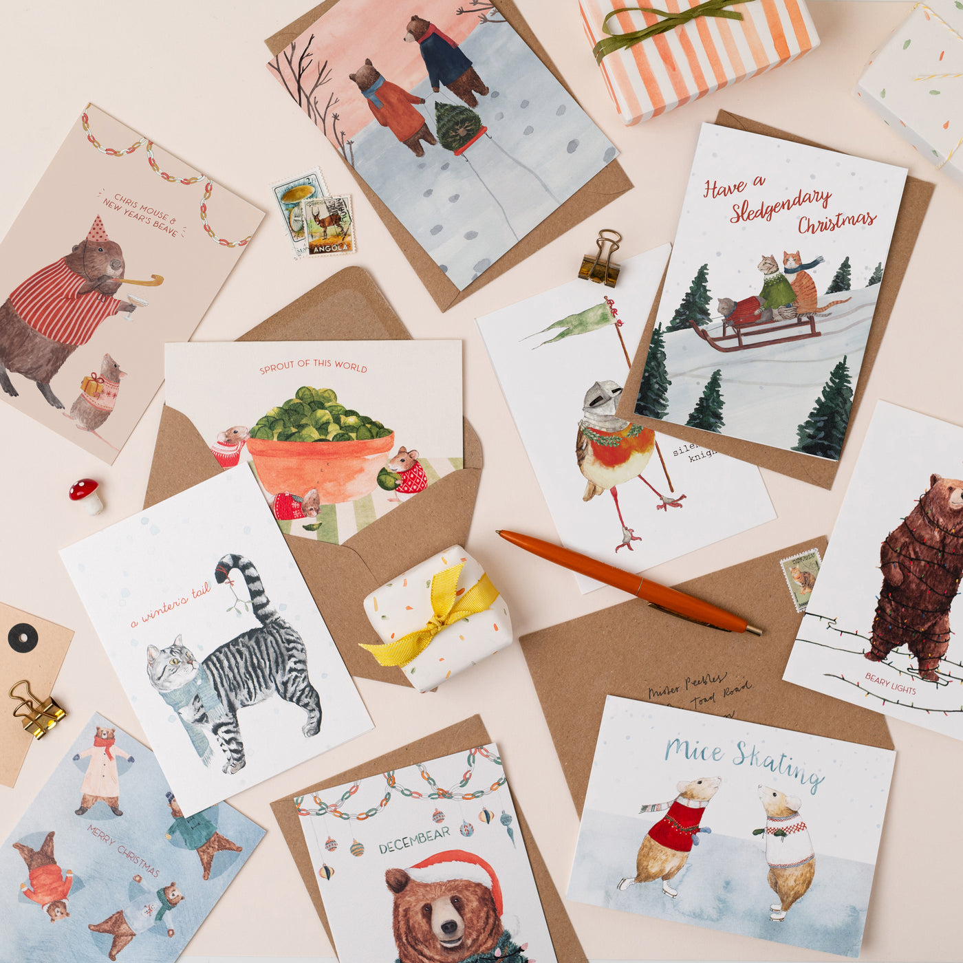 Christmas Card 10 Packs