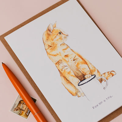 Paw Me a Tea Card