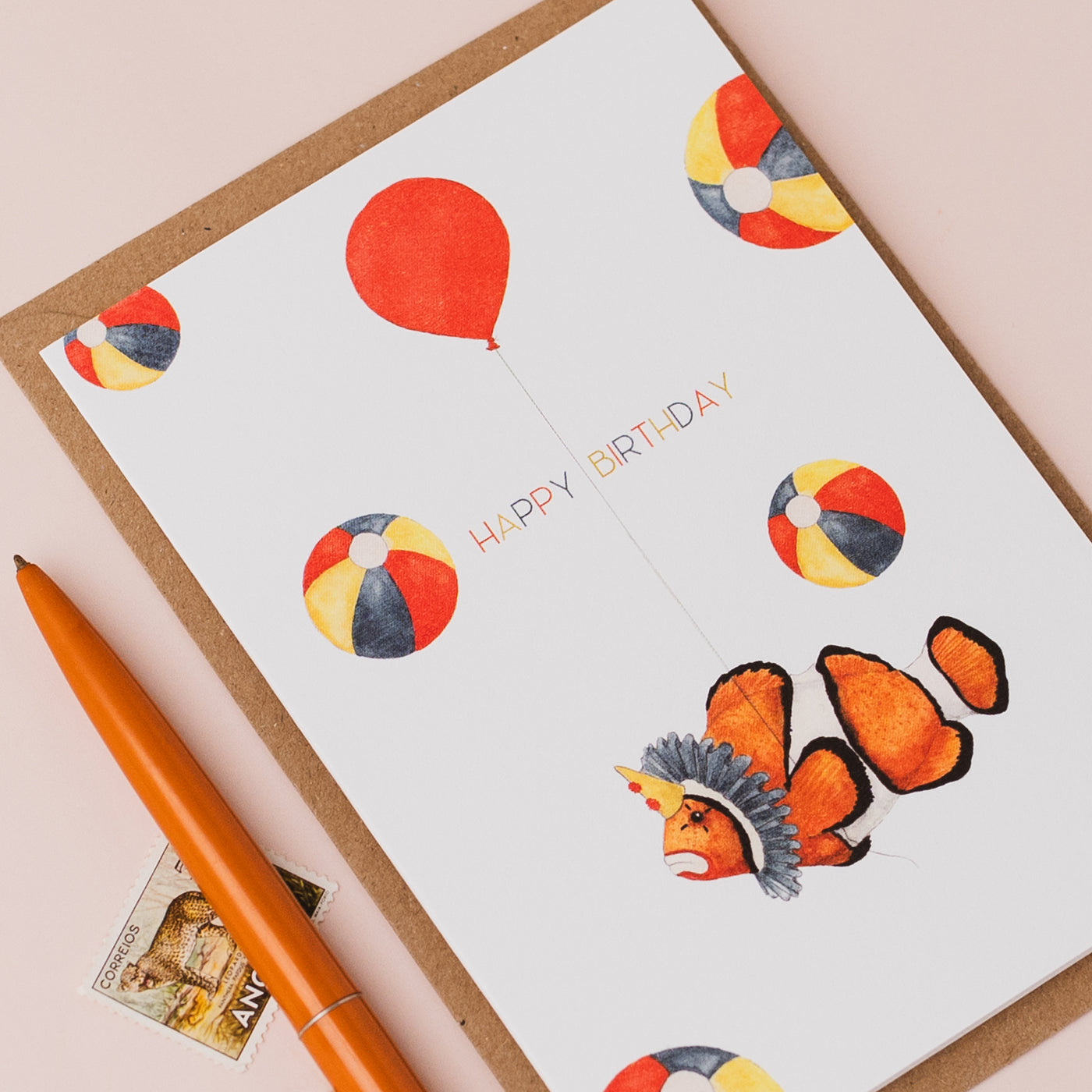 Birthday Clown Card