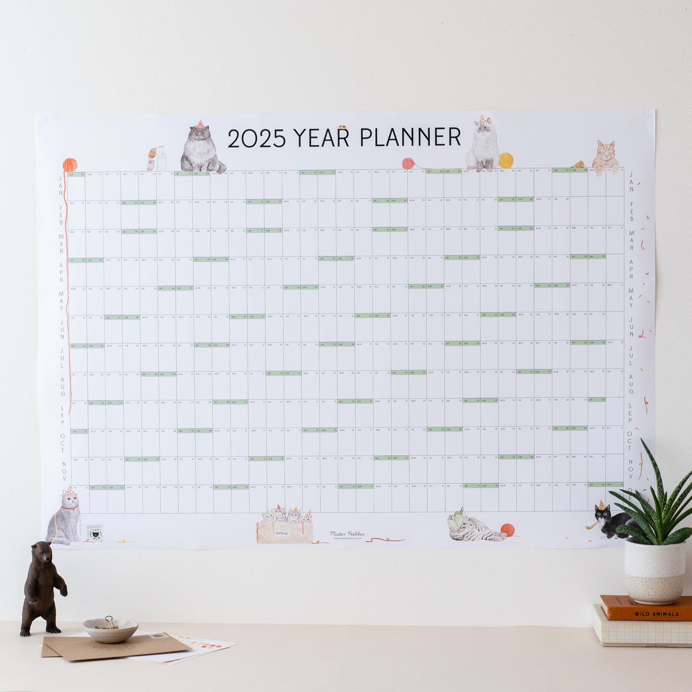 2025 Cat Party Year Planner