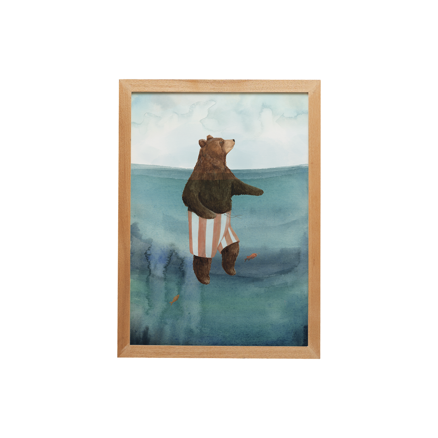 Floating Bear Print