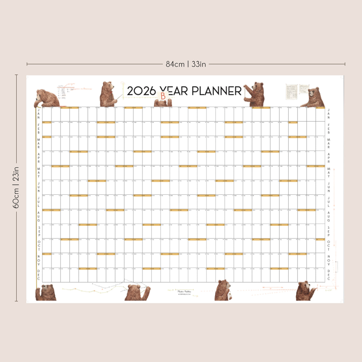 Pre order! 2026 Bear Year Planner