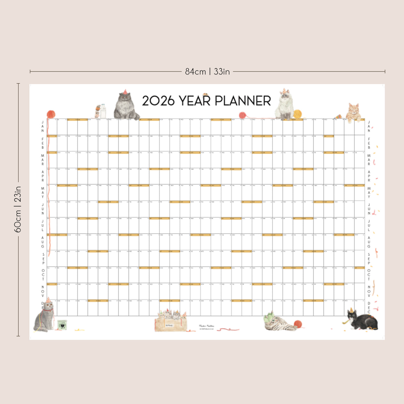 Pre order! 2026 Cat Party Year Planner