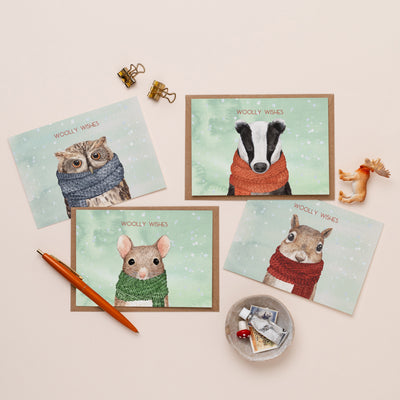 Woolly Wishes Mixed Pack Christmas Cards