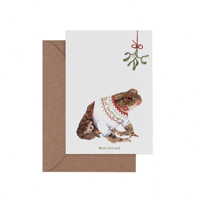 Mistle Toad Christmas Card