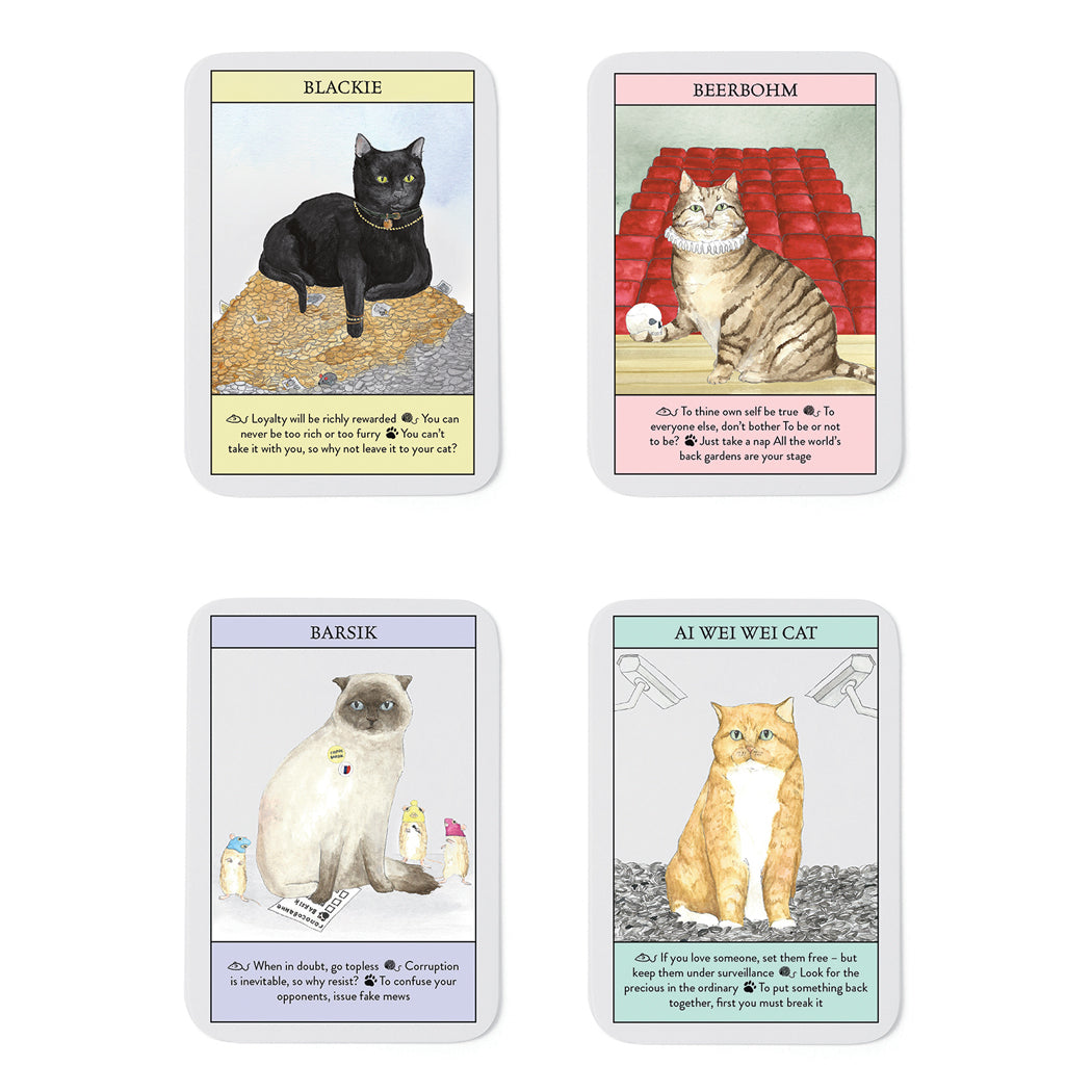 Cat Gurus Cards - Famous cat tarot cards