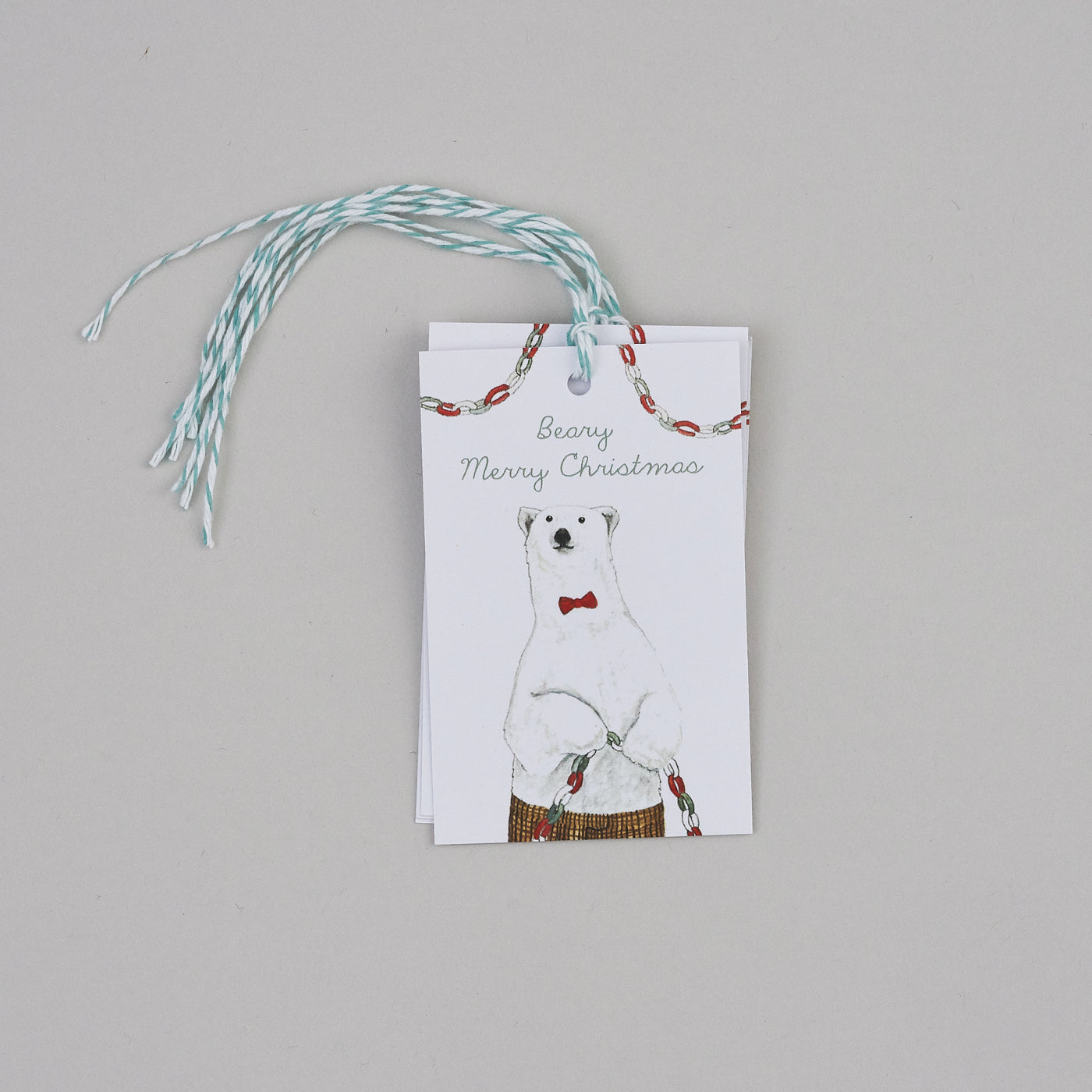 Pack of Beary Merry Christmas Gift Tags