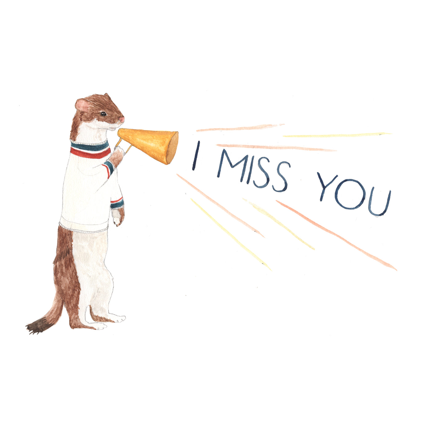 I Miss You Downloadable Card