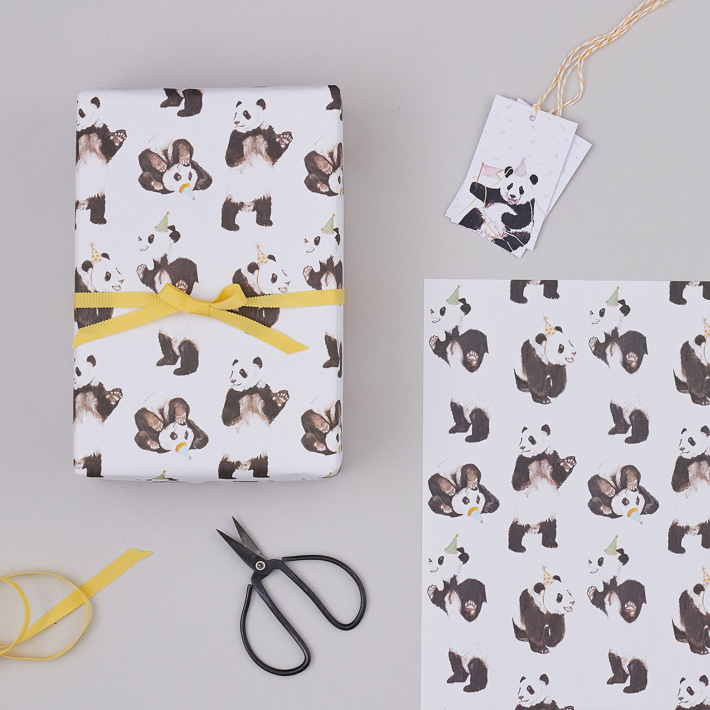 Panda Party Wrapping Paper