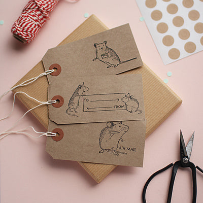 Post Mouse Gift Tags