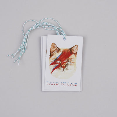David Meowie Gift Tag Pack